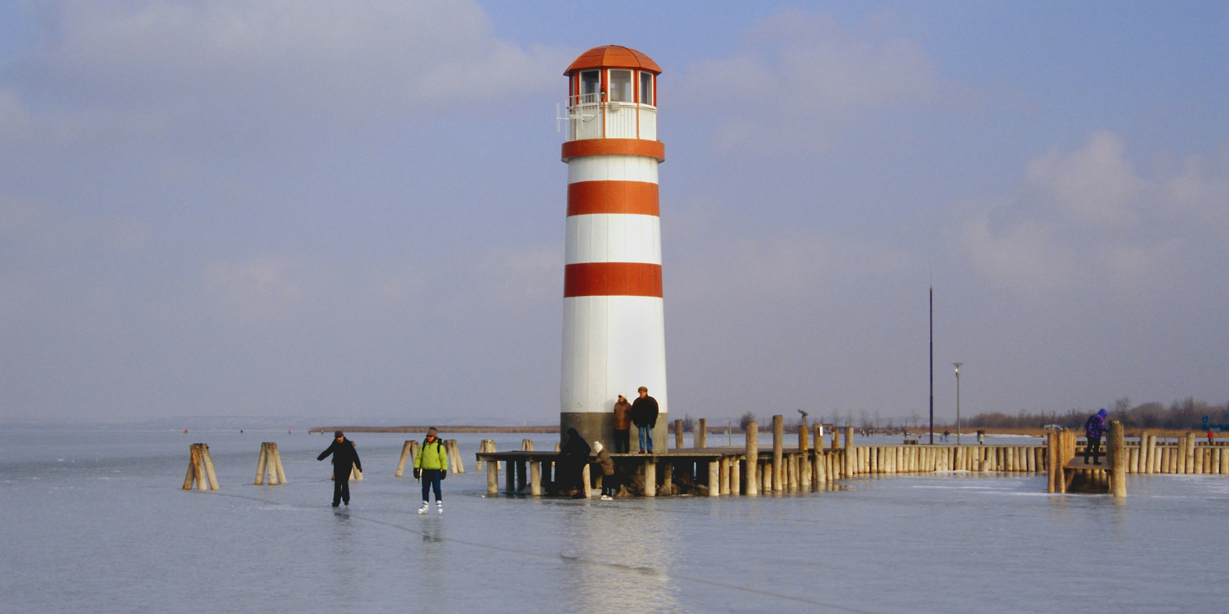 Neusiedler See, zugefroren, Eis