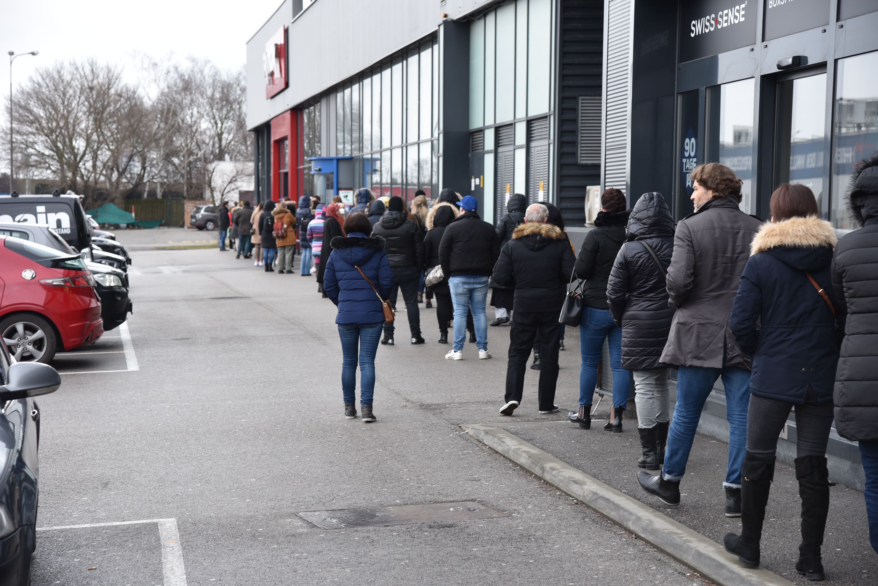 Einkaufen am Montag in der SCS nach dem Lockdown