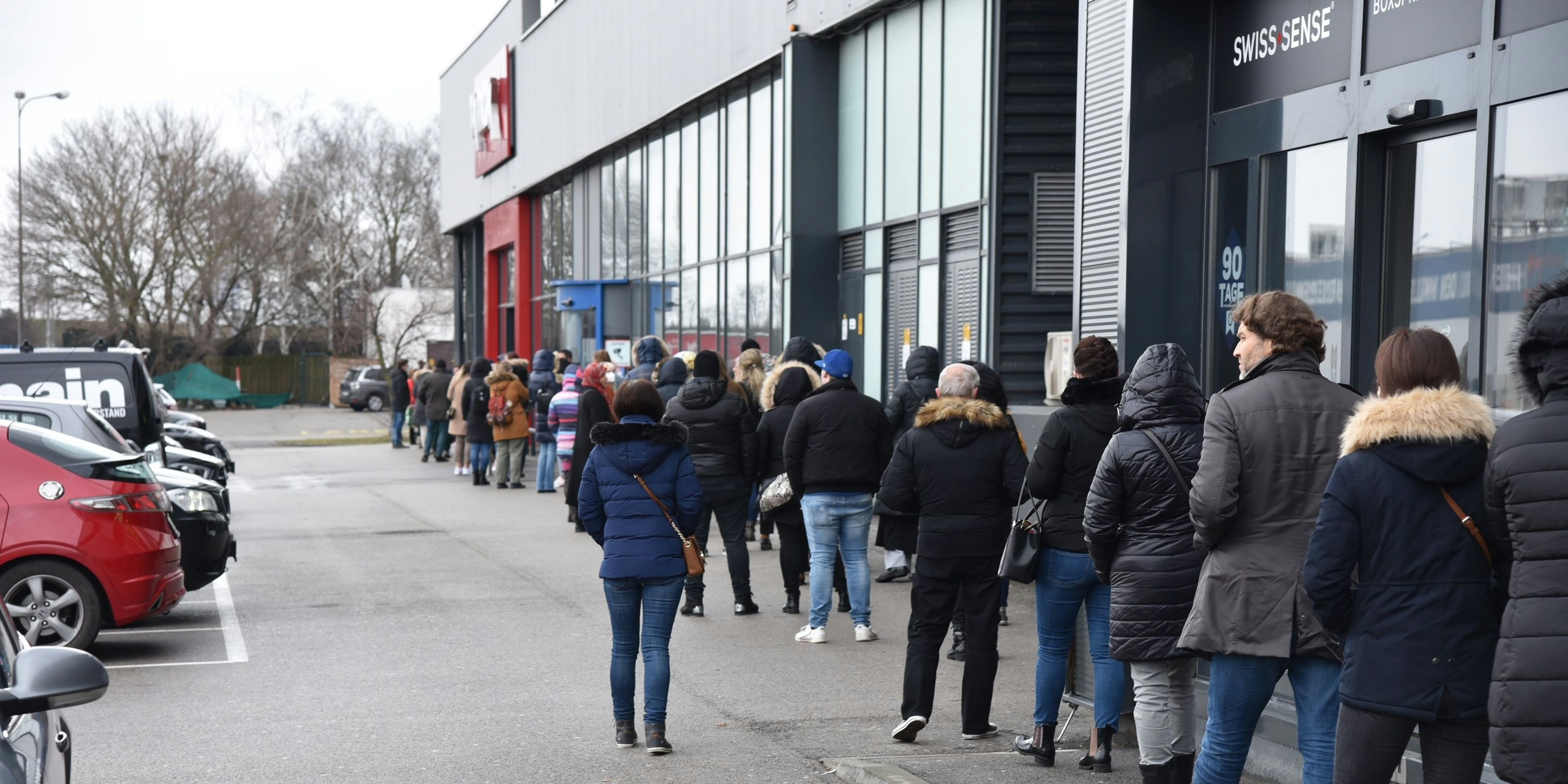 Einkaufen am Montag in der SCS nach dem Lockdown