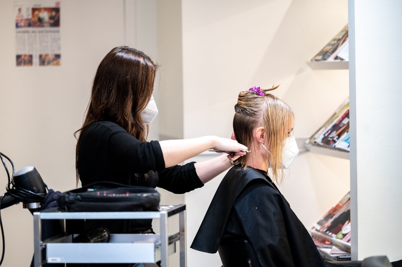 Gut besucht war auch der Friseursalon Red level in der Plus City.