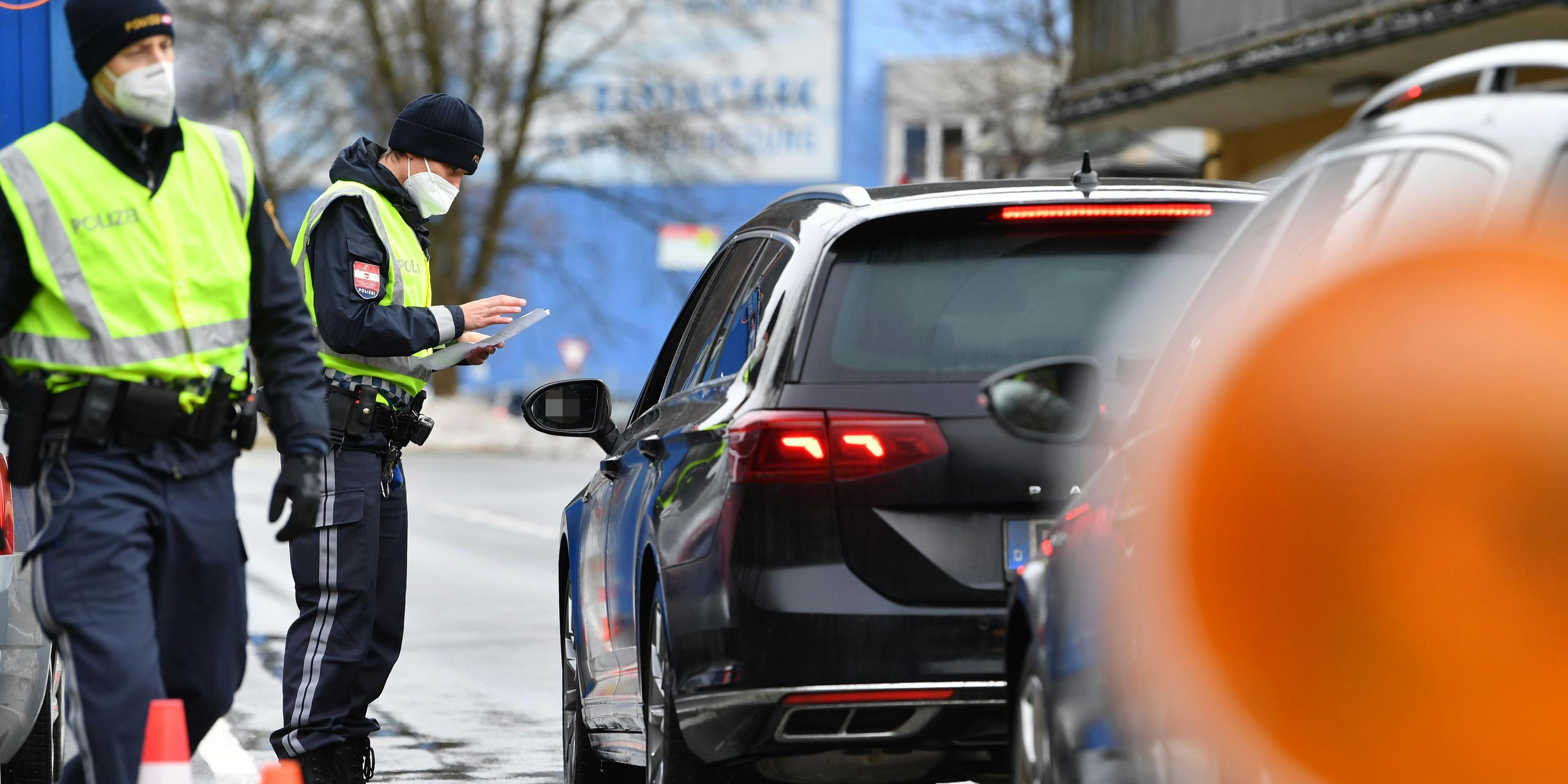 Grenzkontrolle in Österreich