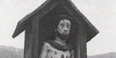 Diese Jesusdarstellung in Haiming wurde gestohlen.