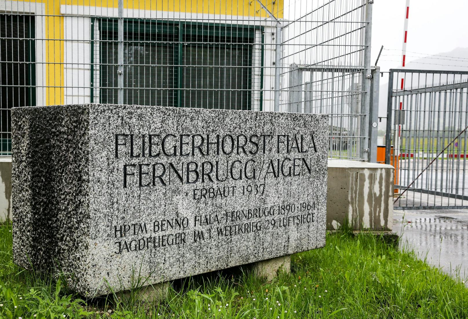 Blick auf den Fliegerhorst Fiala Fernbrugg in Aigen im Ennstal. Archivbild