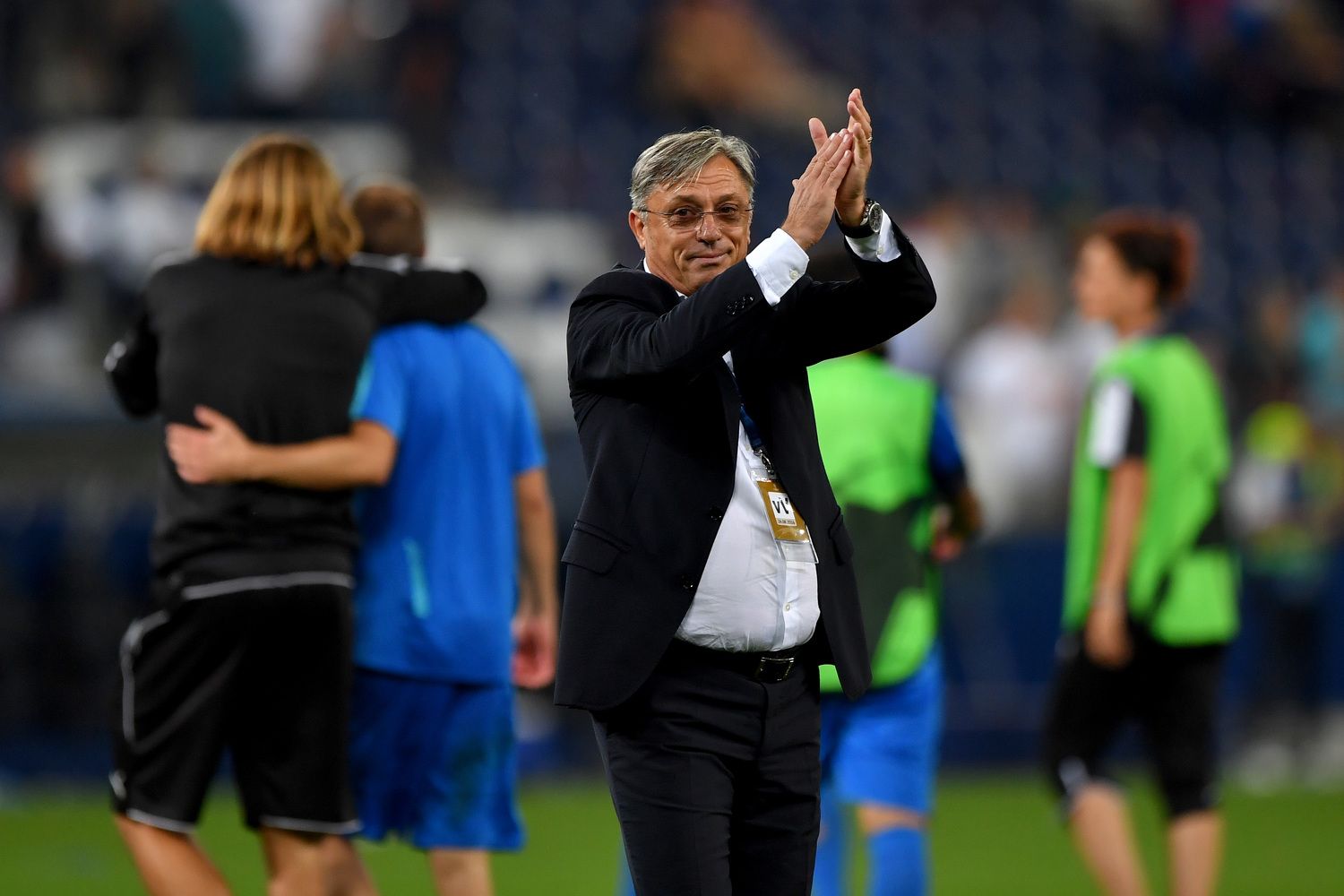 Zlatko Kranjčar 2016 als Trainer von Dinamo im Europacup gegen Red Bull Salzburg.