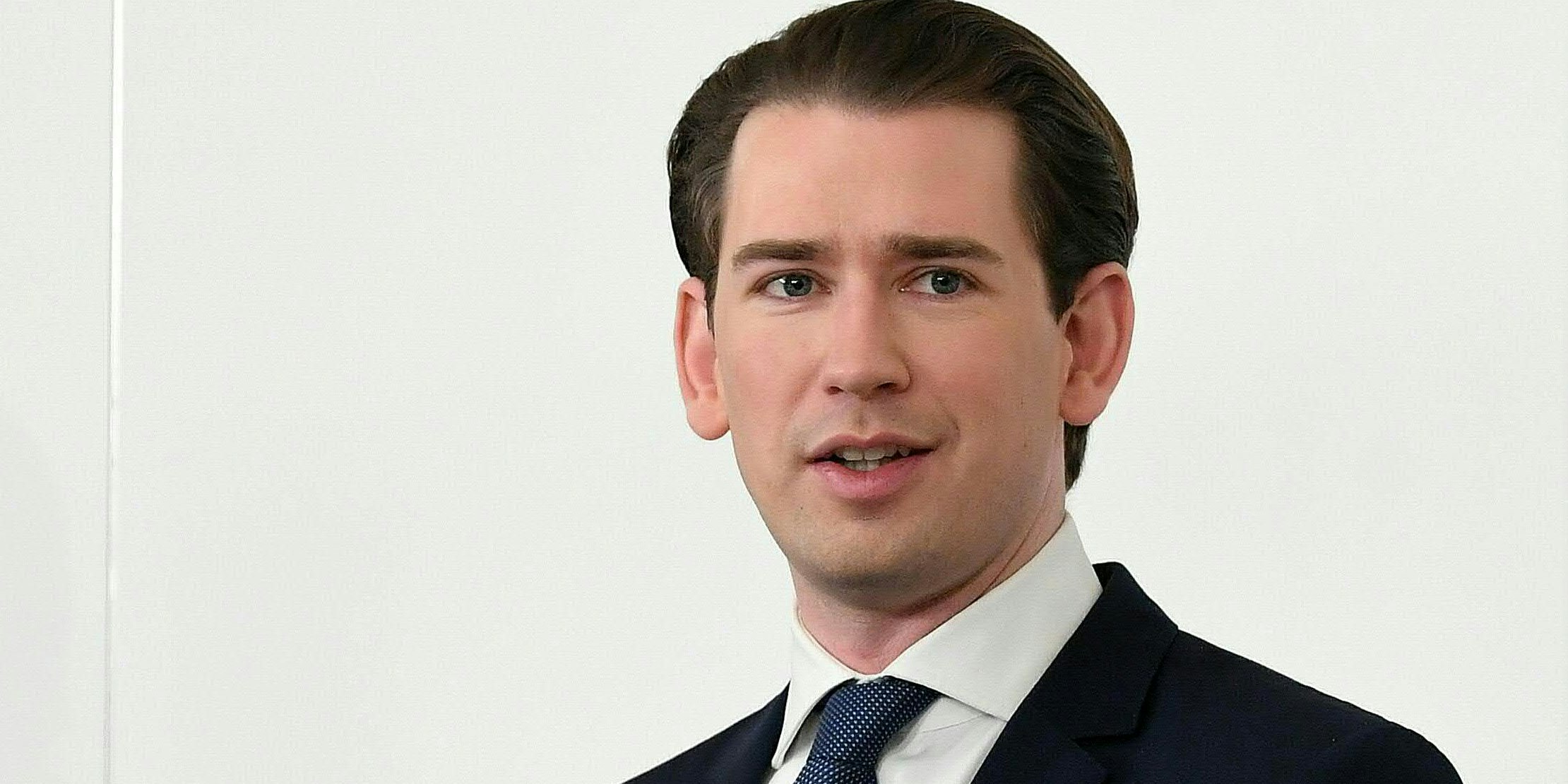 Bundeskanzler Sebastian Kurz während einer Pressekonferenz