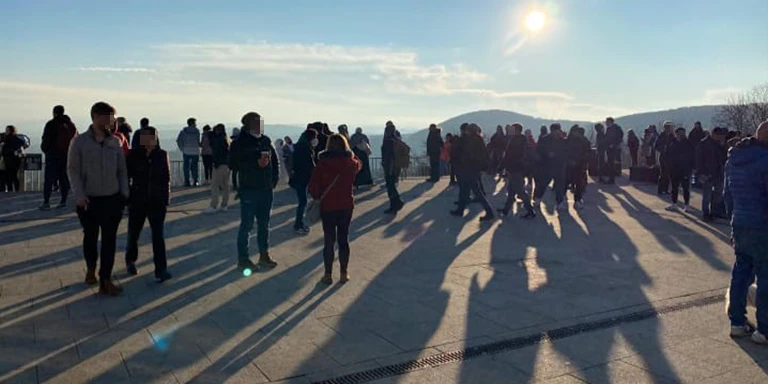 Zahlreiche Wiener machten am Sonntag einen Ausflug auf der Kahlenberg