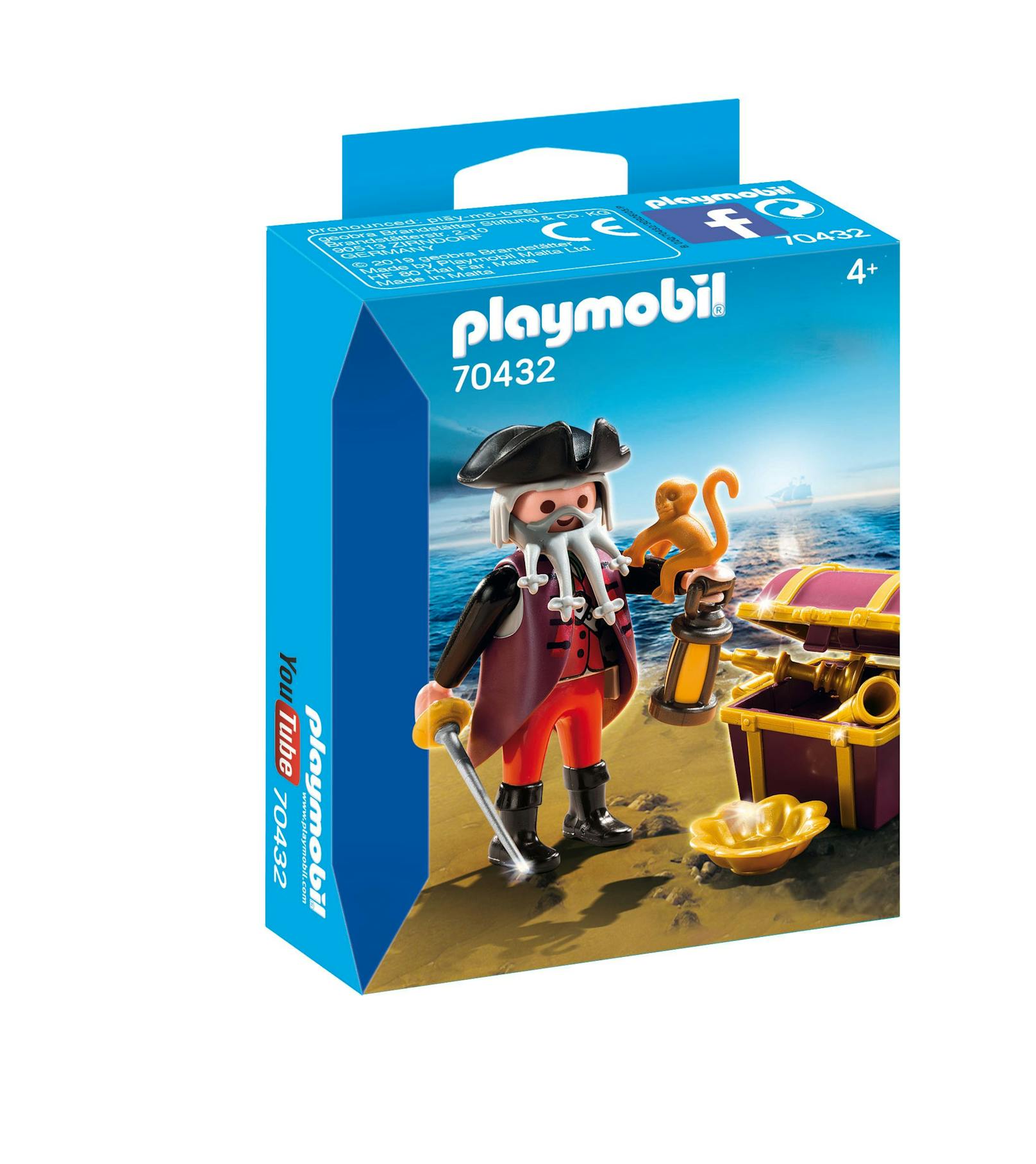 Playmobil Pirat mit Schatztruhe