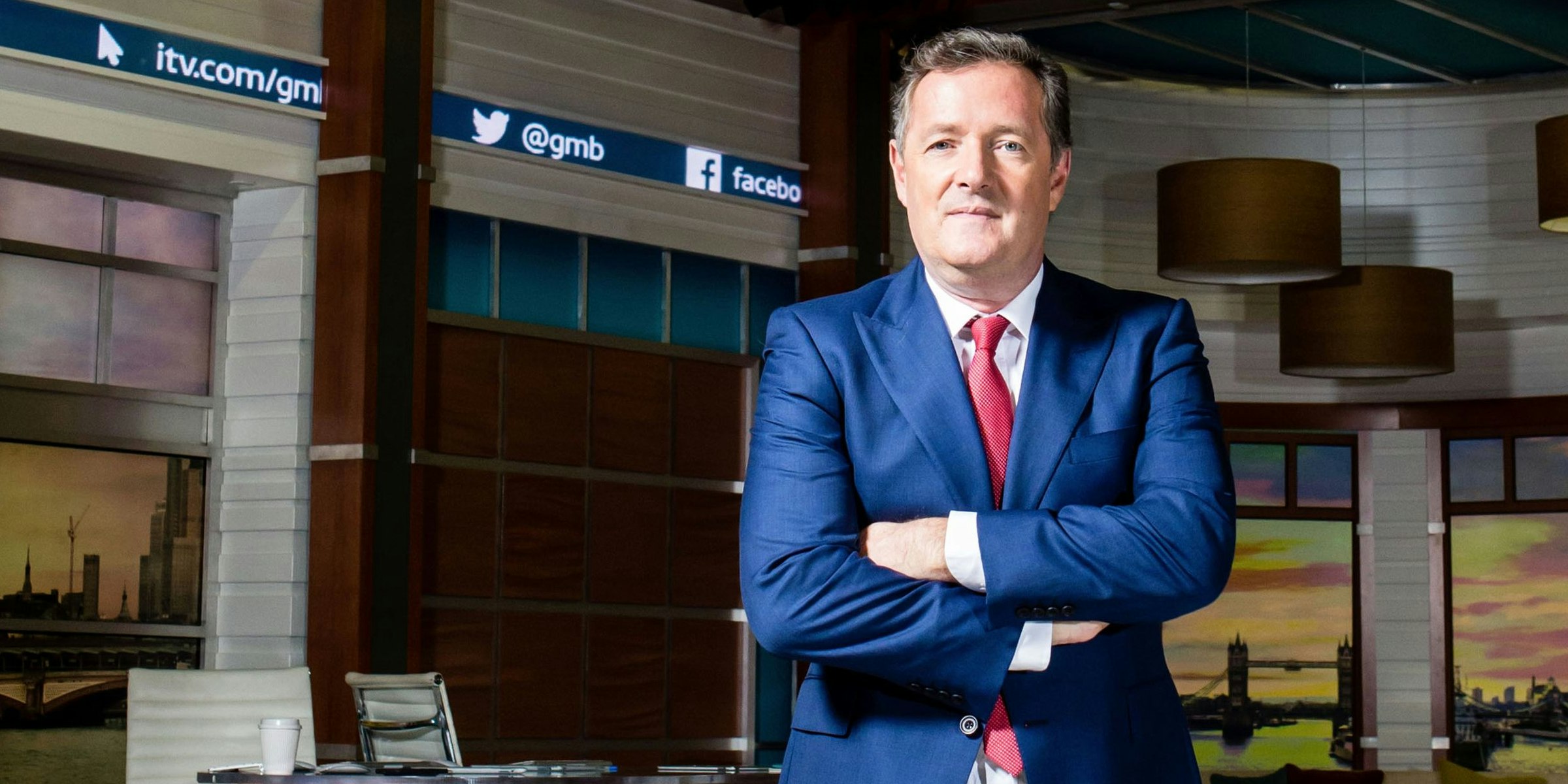 Piers Morgan im "Good Morning Britain"-Studio 2017