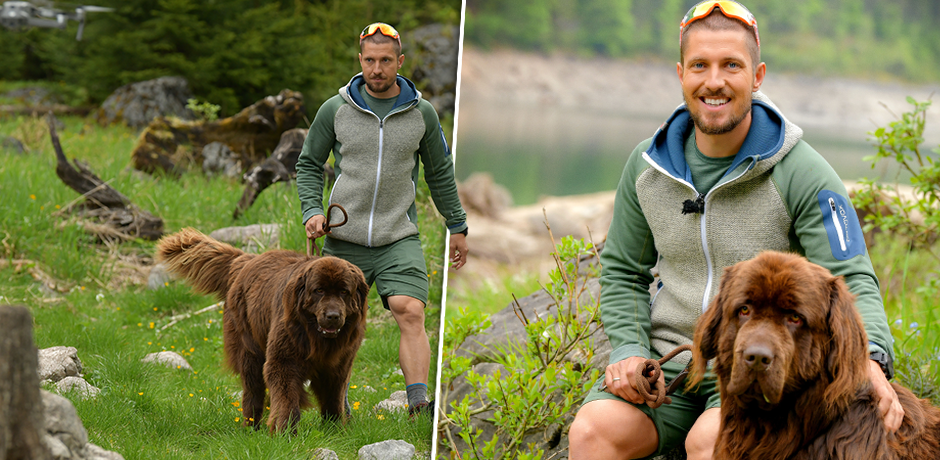 Marcel Hirscher mit Hund Pumba