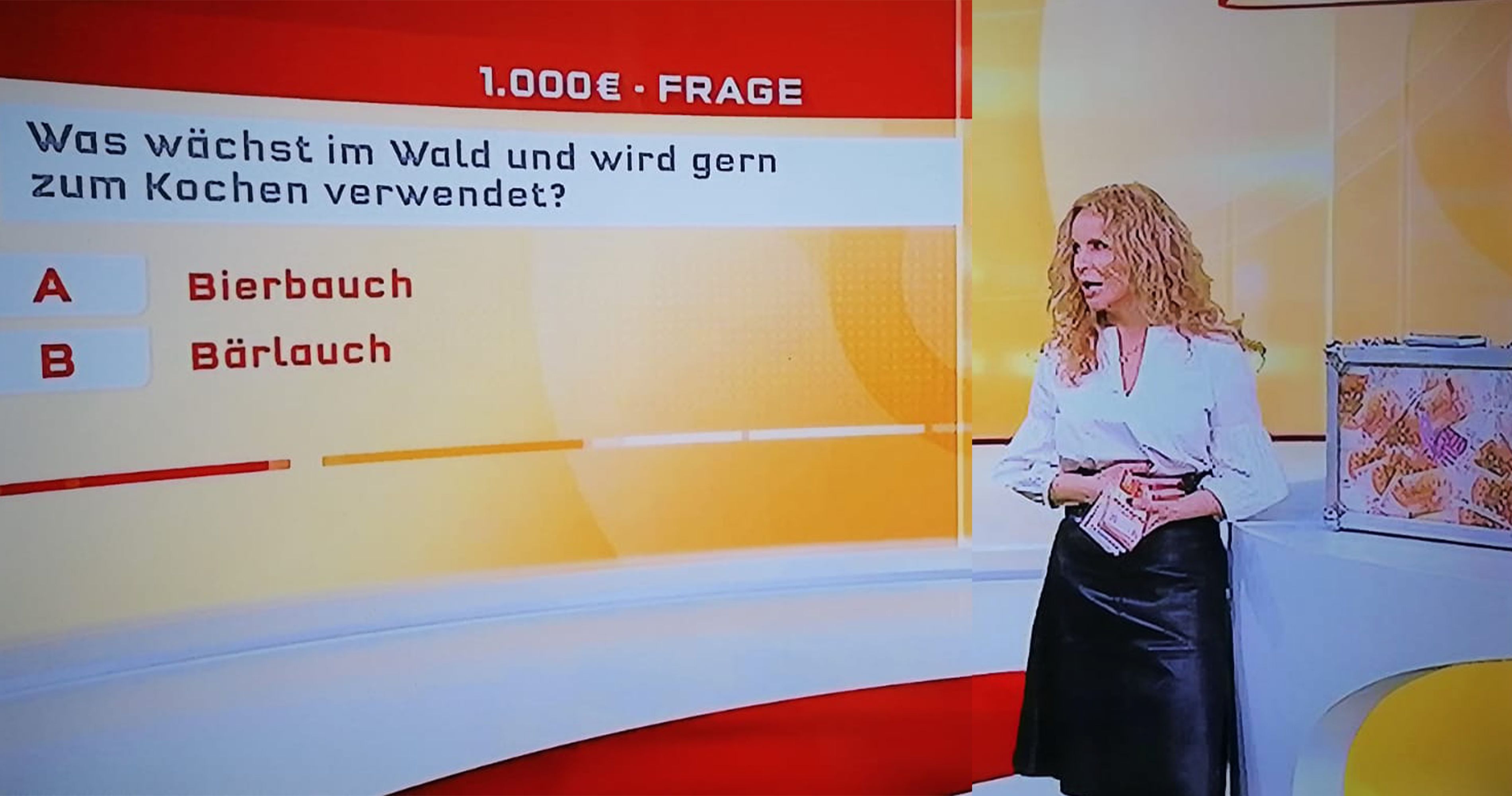 Katja Burkard hat sich ordentlich erschreckt.