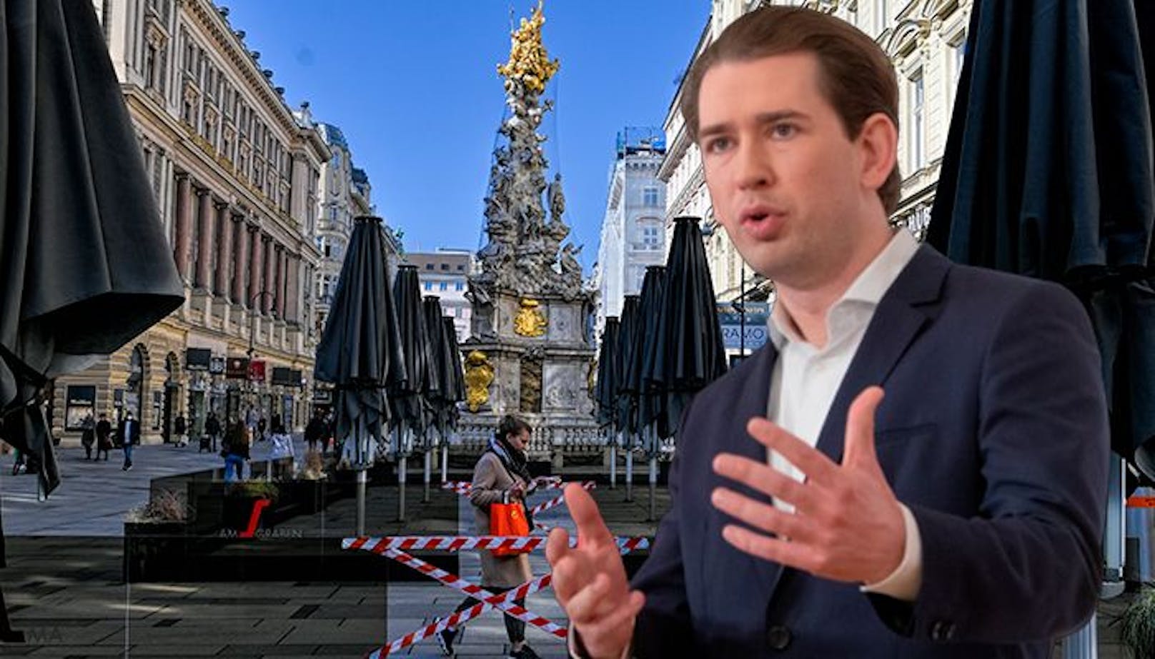 Sebastian Kurz verkündet am Montag die neuen Corona-Maßnahmen.