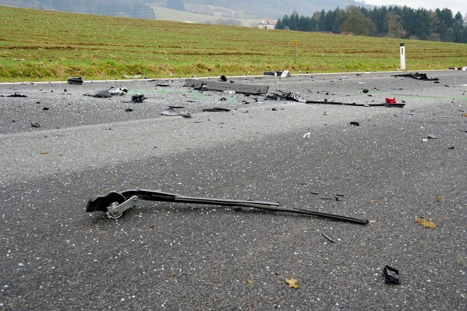 Bei dem schweren Verkehrsunfall bei Kilb gab es zwei Verletzte.