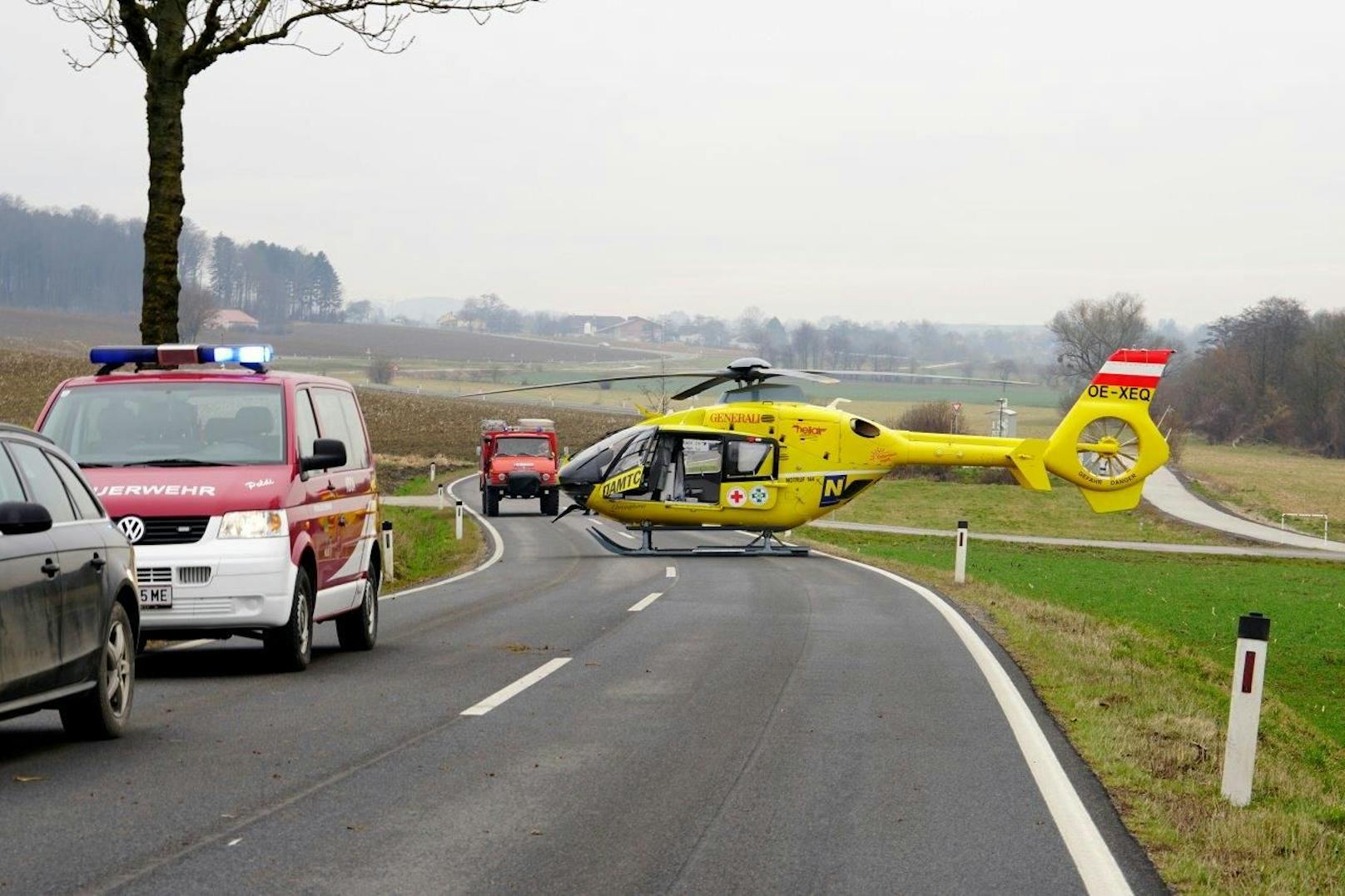 Bei dem schweren Verkehrsunfall bei Kilb gab es zwei Verletzte.