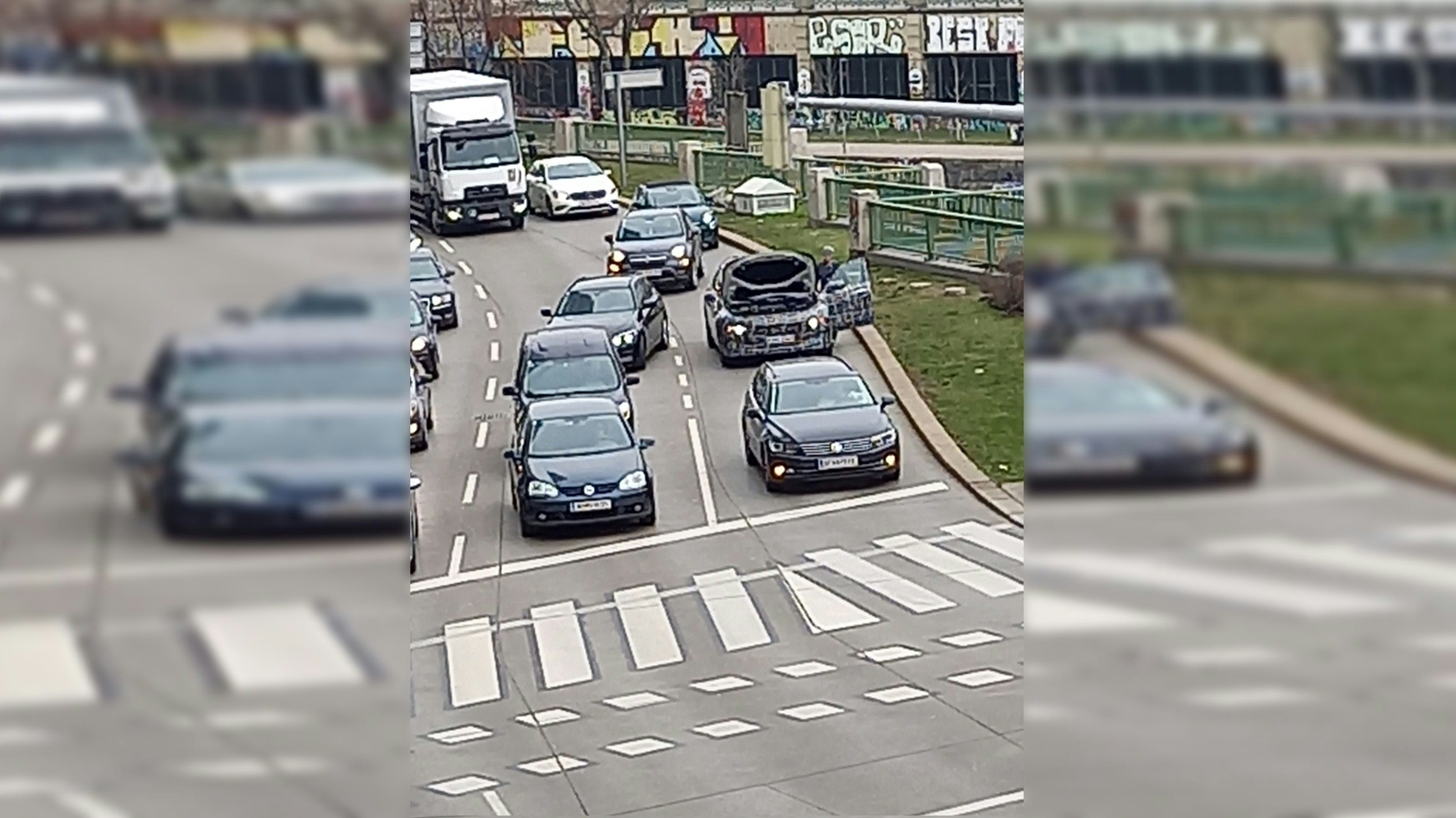 Erlkönig-Panne in der Wiener Leopoldstadt