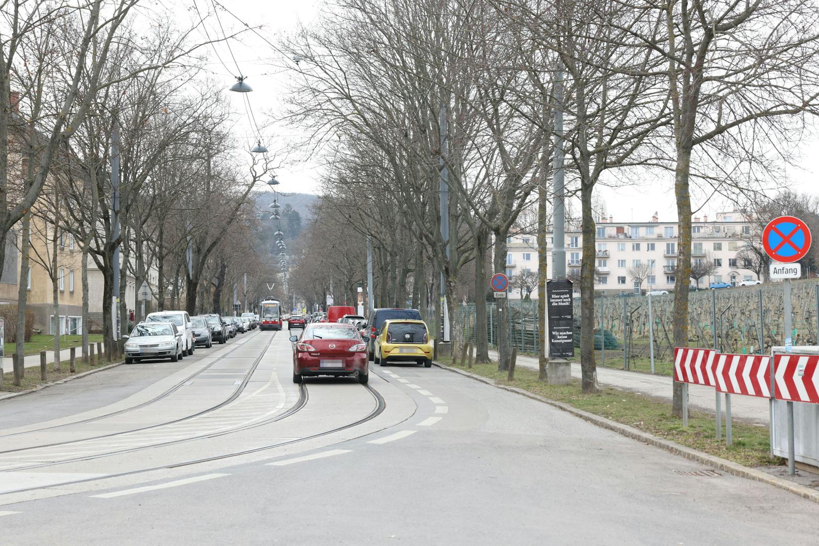 Stadtauswärts soll der neue Radstreifen errichtet werden.