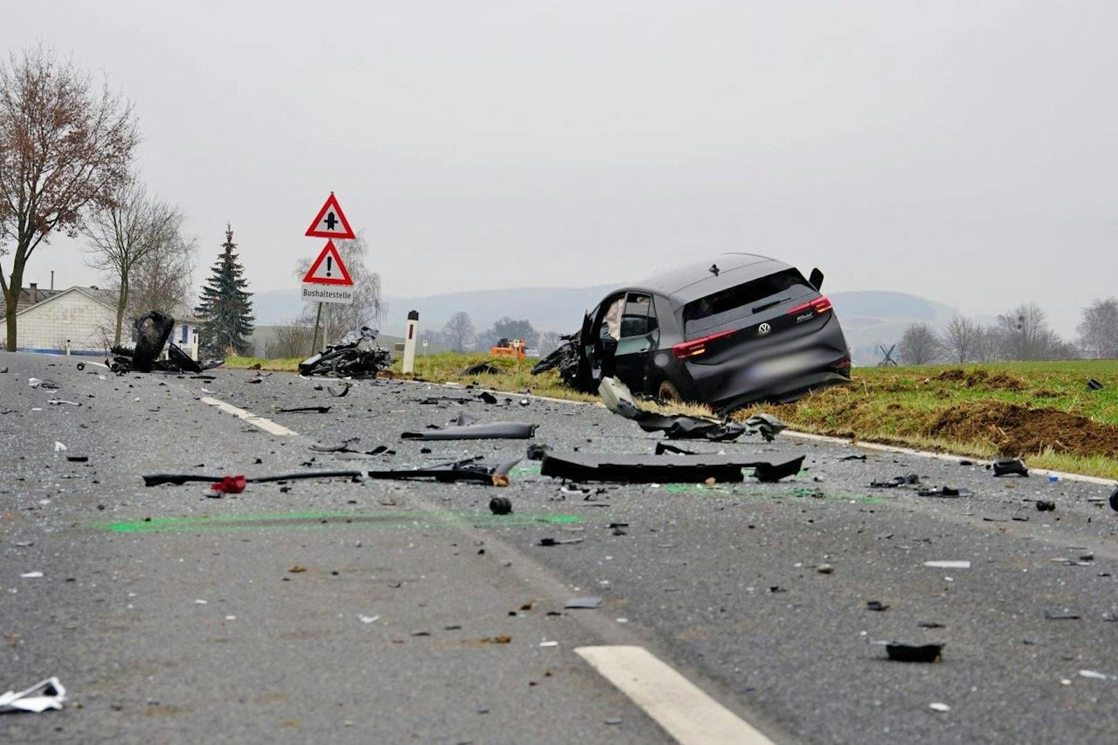 Bei dem schweren Verkehrsunfall bei Kilb gab es zwei Verletzte.