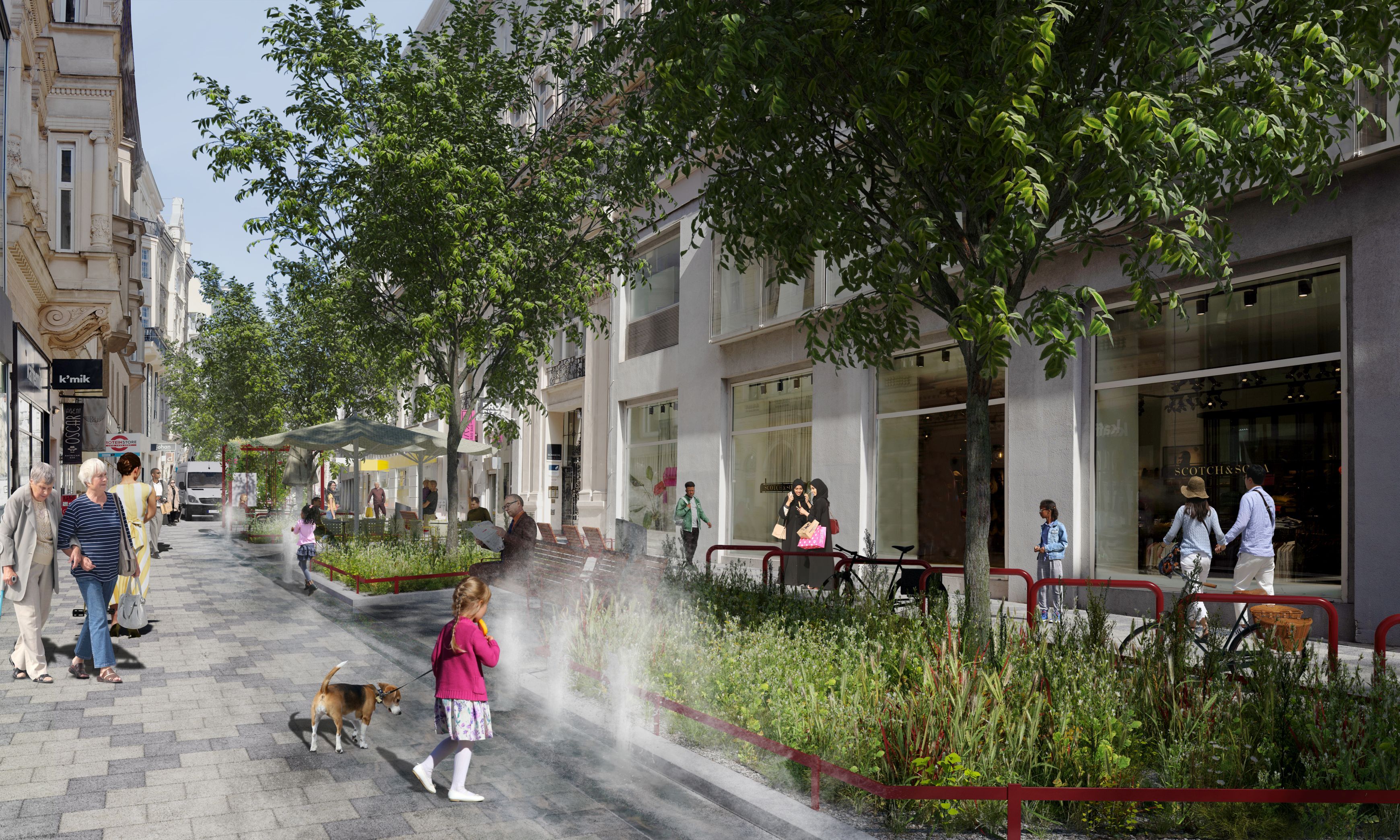 Rendering der neuen Zollergasse