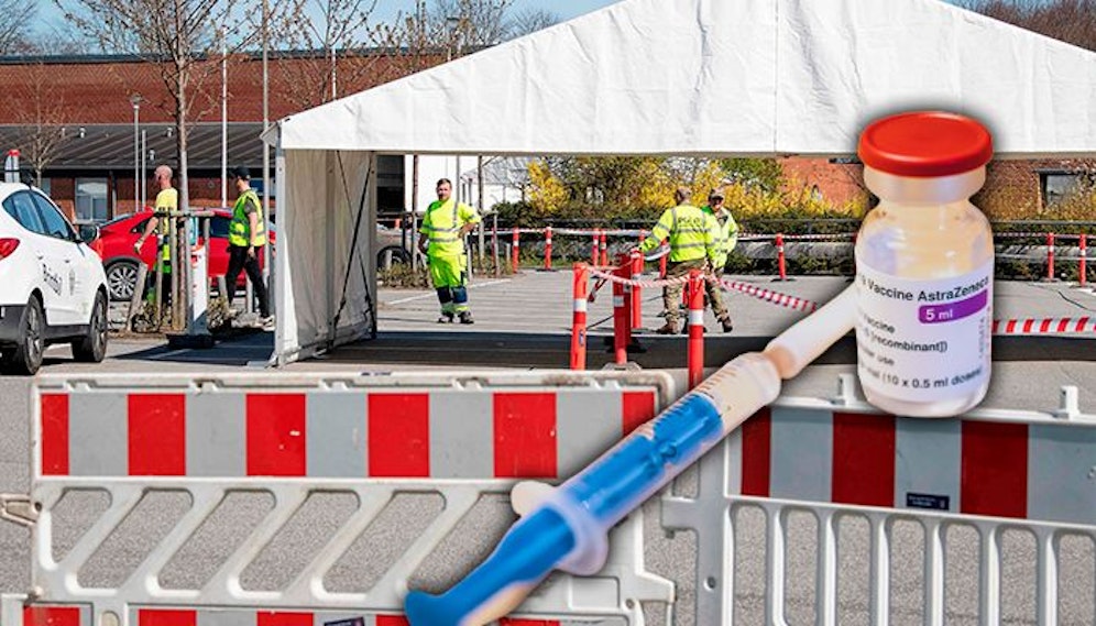 Corona-Station in Aarhus: Dänemark stoppt nach mehreren Zwischenfällen die Impfung mit AstraZeneca.