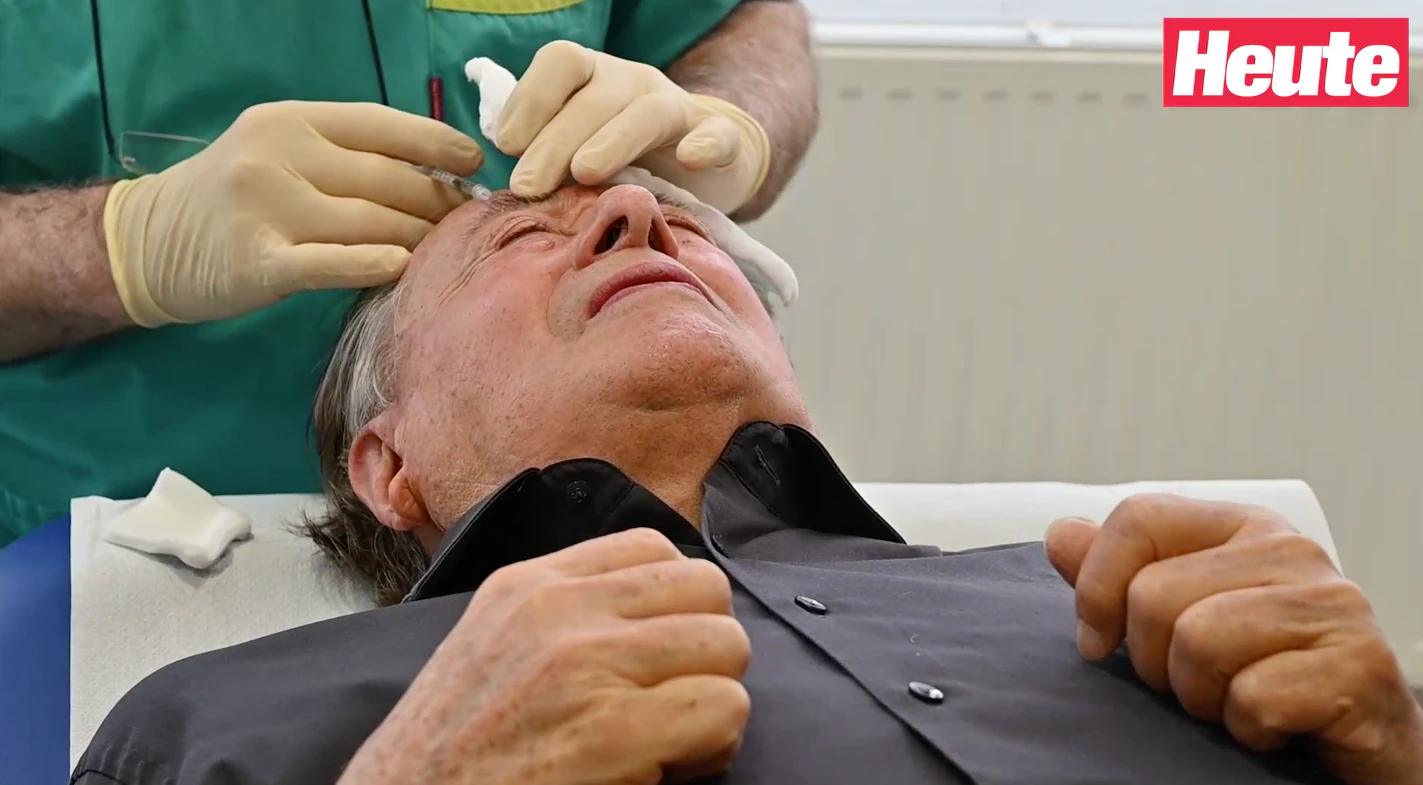 Hier bekommt Lugner eine Biopsie.