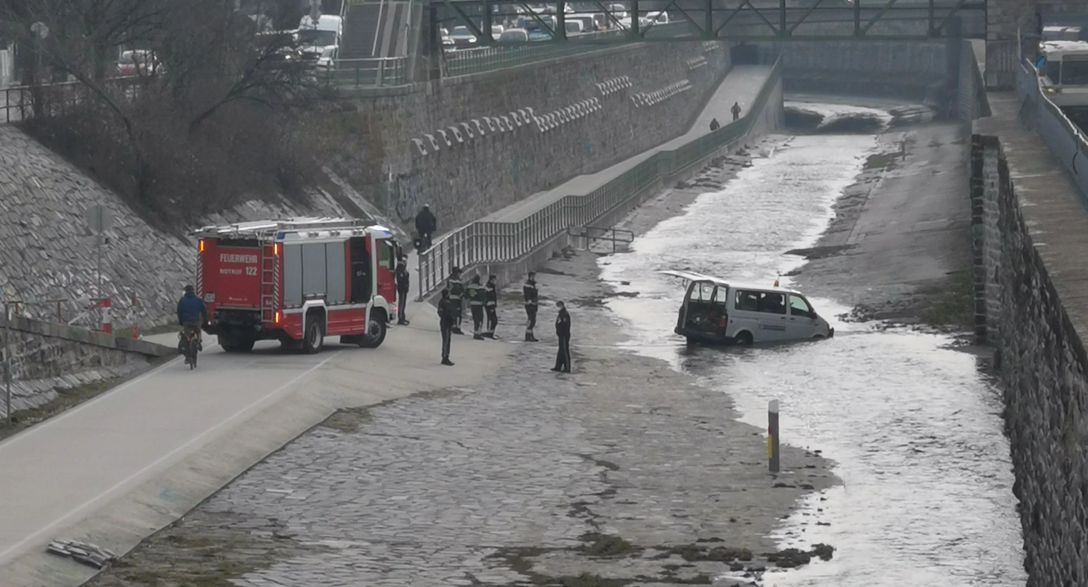 Die Feuerwehr war vor Ort.