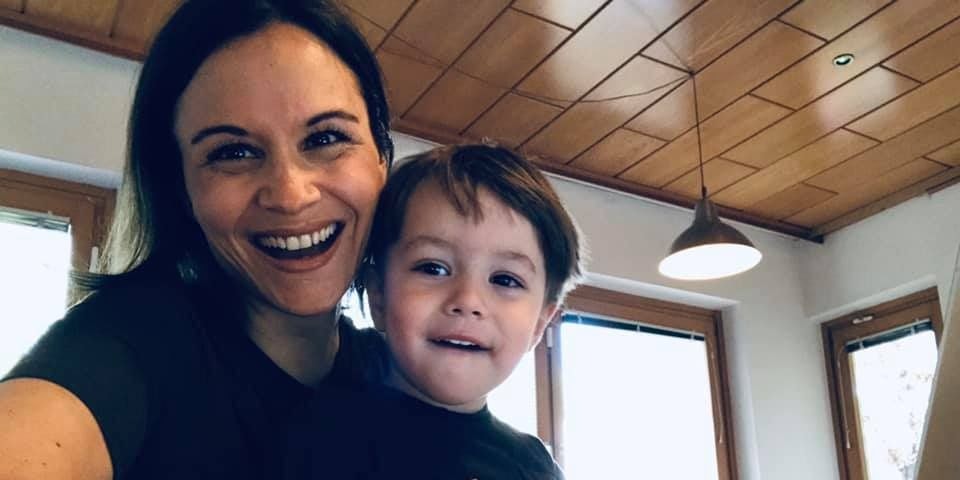 Romina Colerus mit Sohn Felix. 