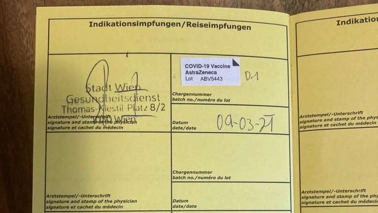 Das "Selfie 2021": der Impfpass.