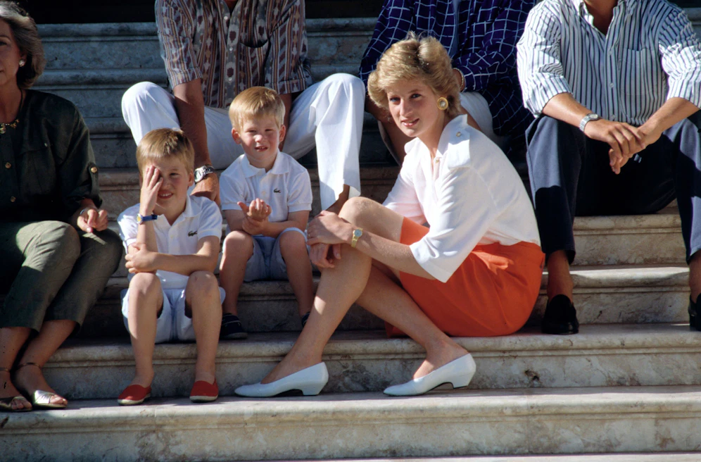 Prinzessin DIana und ihre zwei kleinen Prinzen.