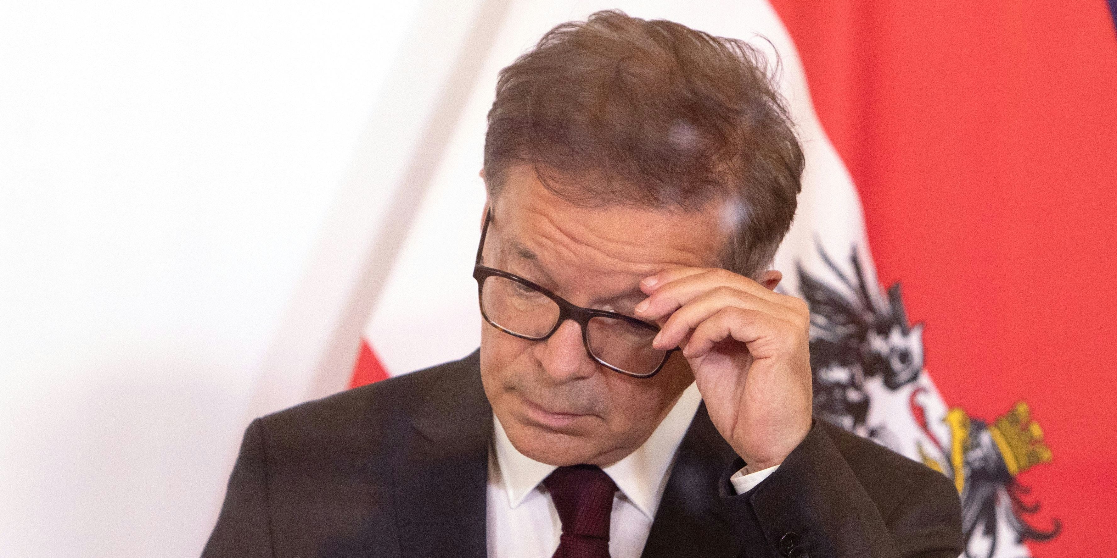 Gesundheitsminister Rudi Anschober fiel noch krankheitsbedingt aus.