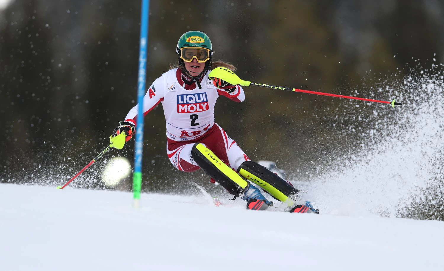 Katharina Liensberger in Aare. 