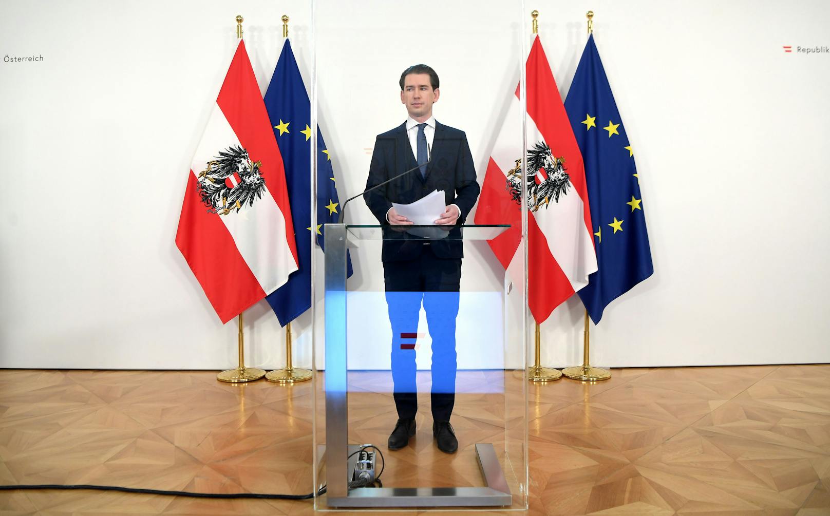 Bundeskanzler Sebastian Kurz (ÖVP) äußerte sich zur Impf-Situation in Österreich und übte dabei scharfe Kritik an der Europäischen Union.