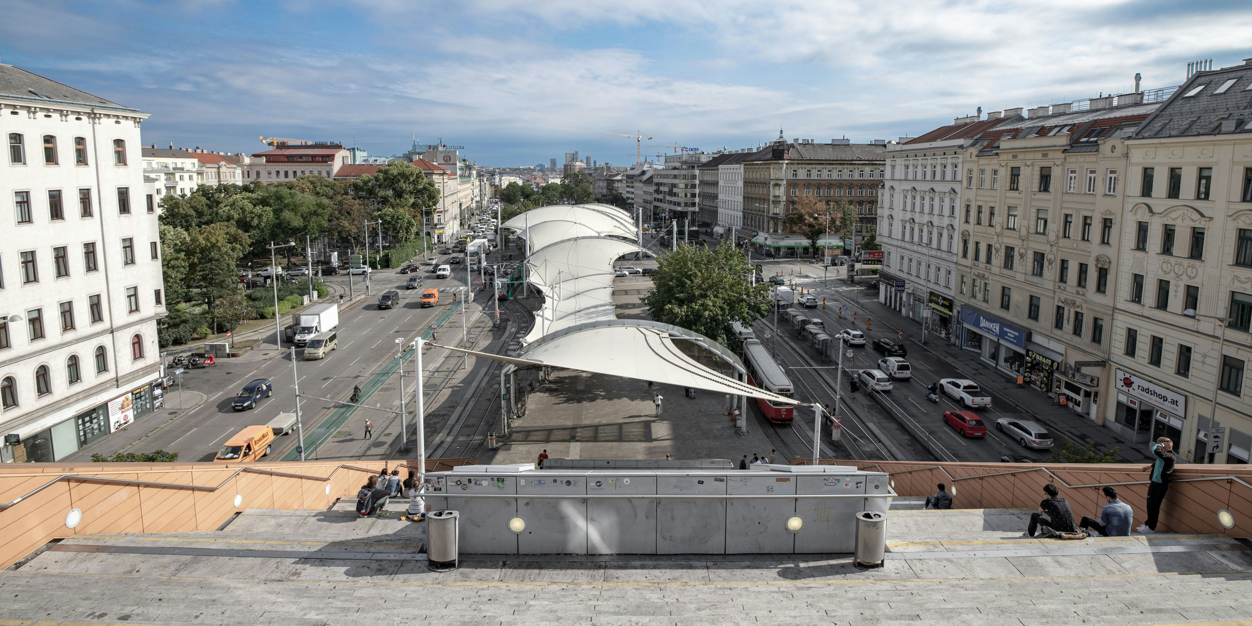 Der Urban-Loritz-Platz am Neubaugürtel