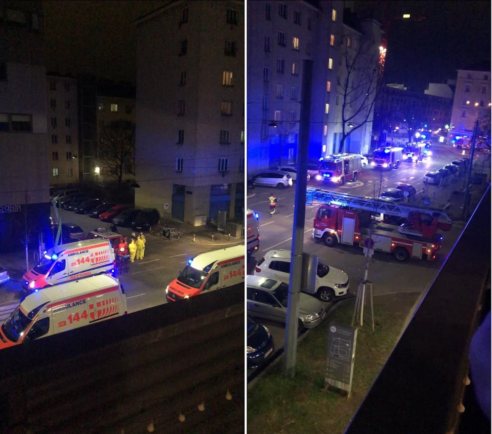 Vor Ort war die Feuerwehr und die Rettung.