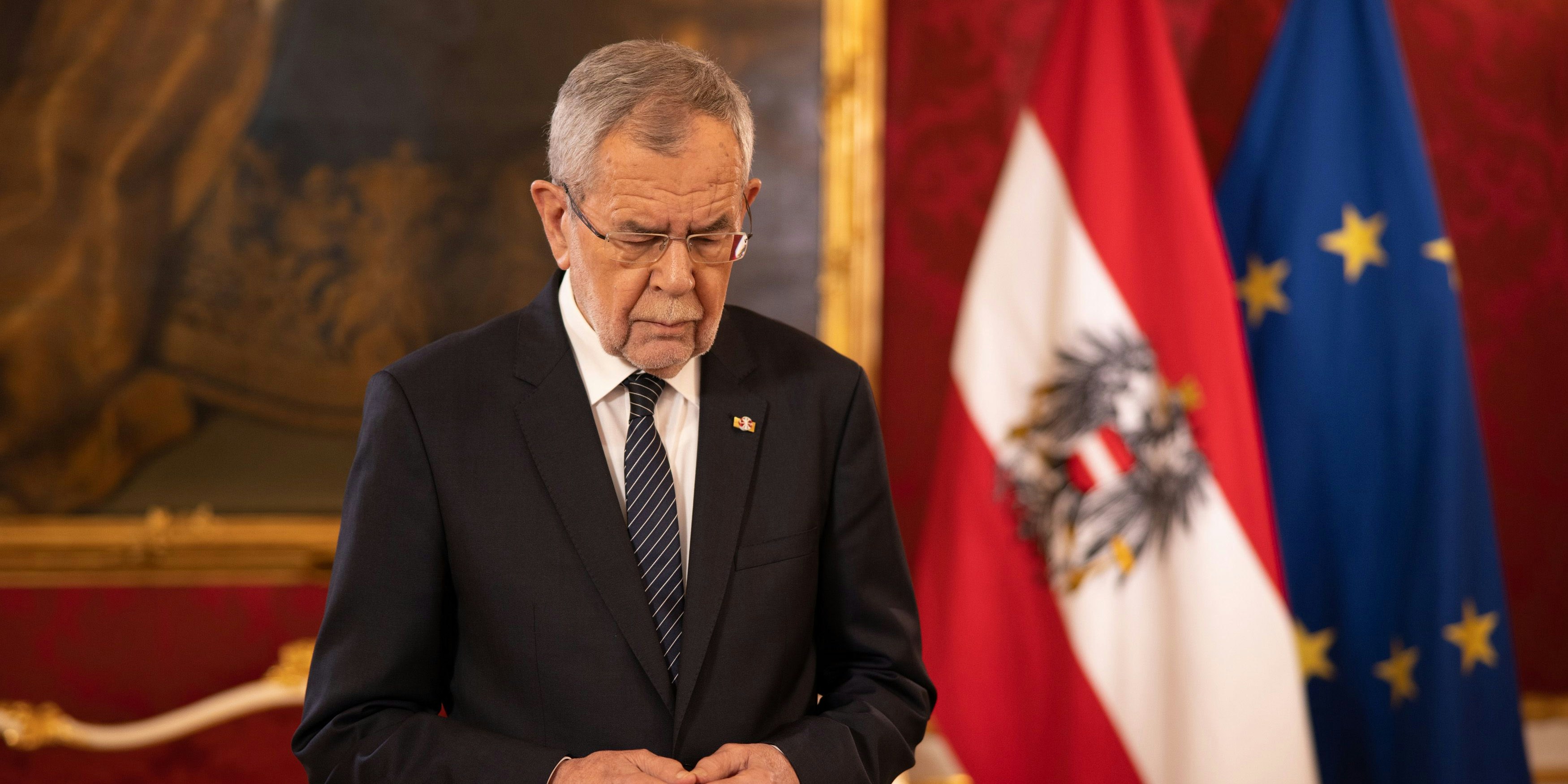 Alexander Van der Bellen gedenkt der Corona-Toten