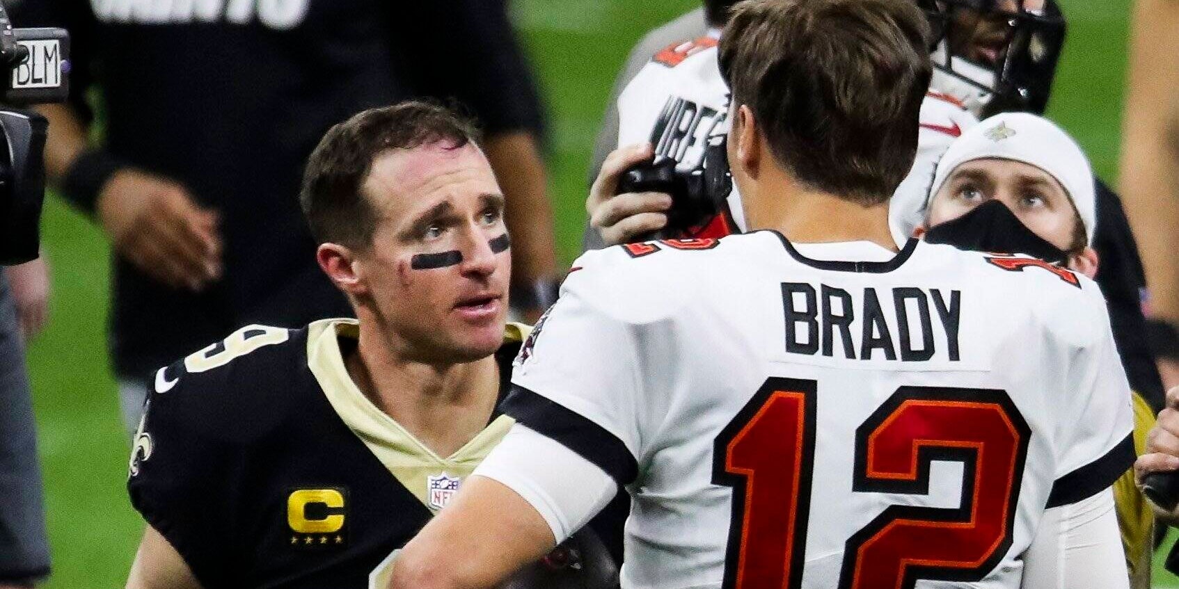 Drew Brees (l.) und Tom Brady
