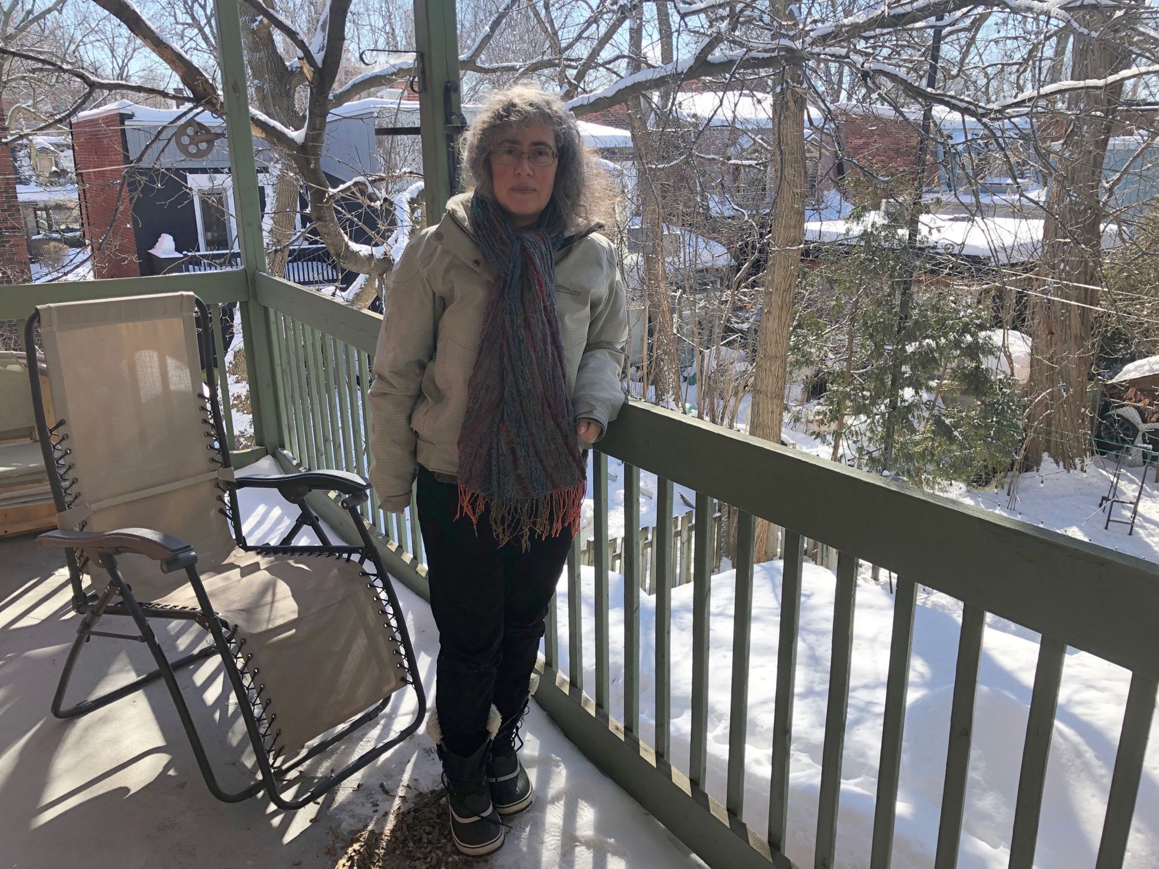 Die 47-jährige Kanadierin Violaine Cousineau leidet sehr unter den Langzeitfolgend von Covid-19.