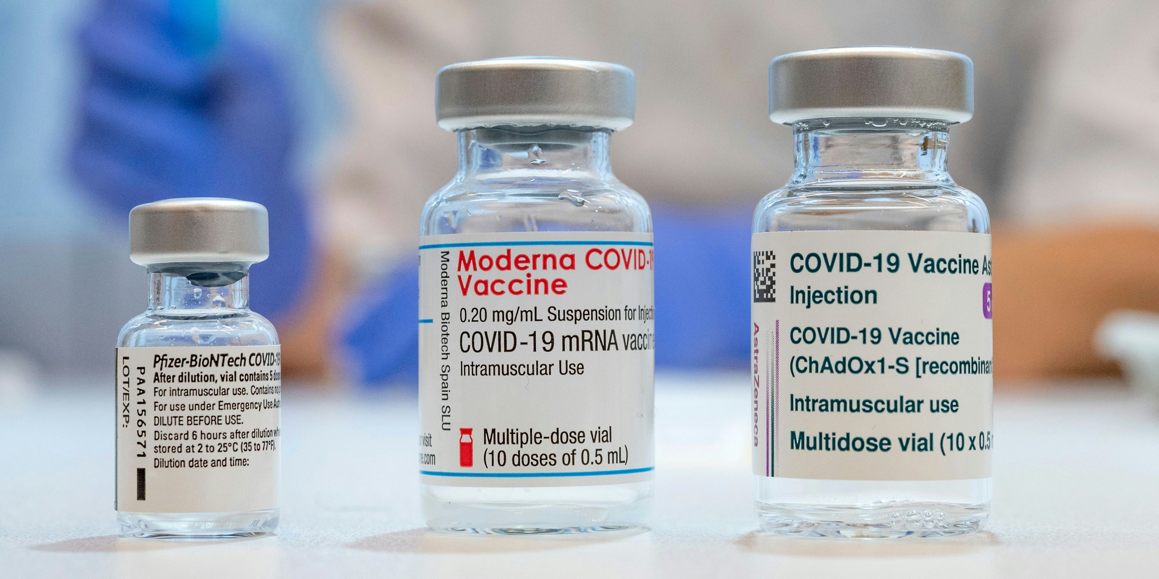 Coorna-Impfung, Moderna, Pfizer, Astrazeneca