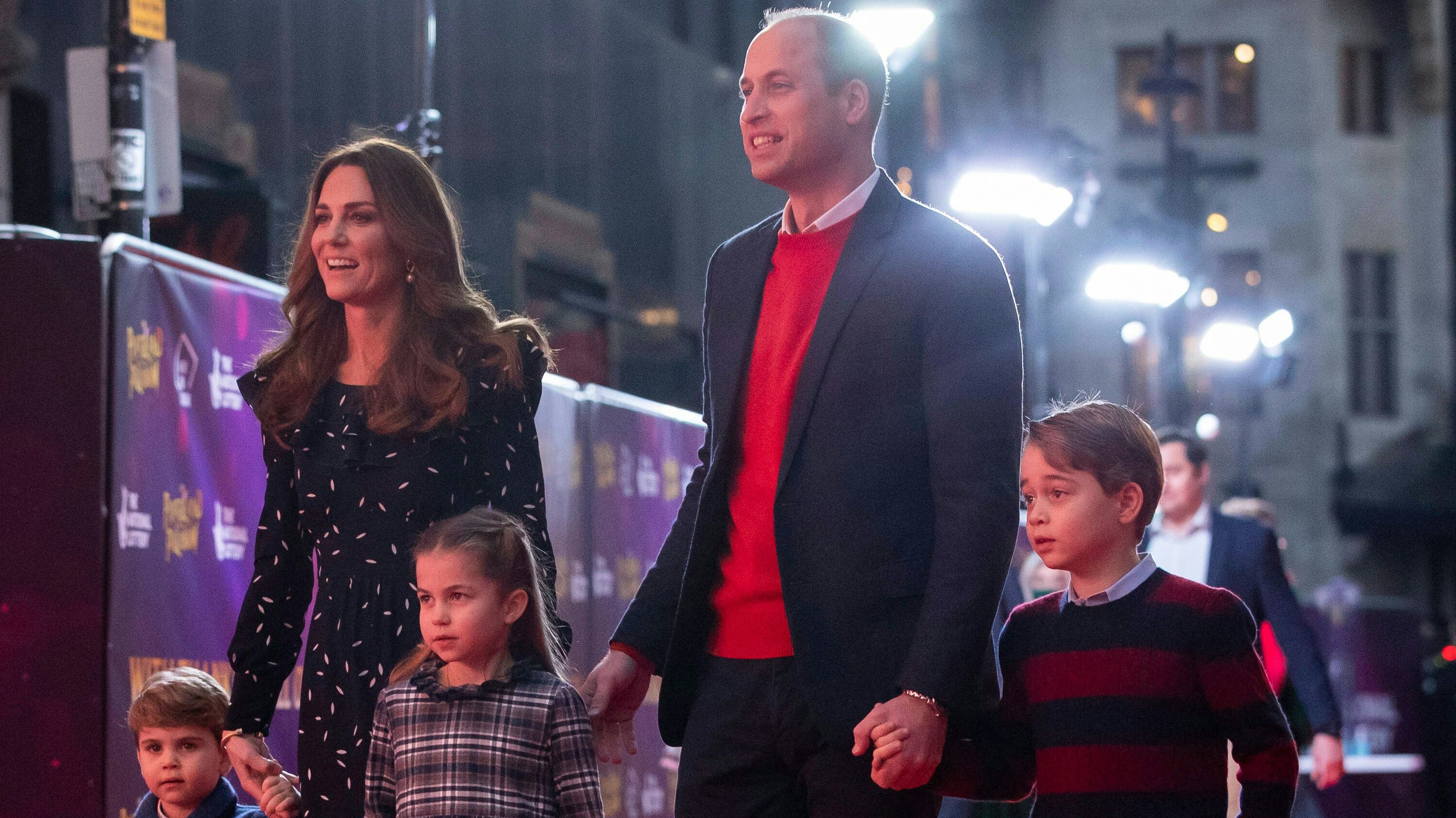 Herzogin Catherine, Prinz William, Prinz Louis, Prinzessin Charlotte, Prinz George