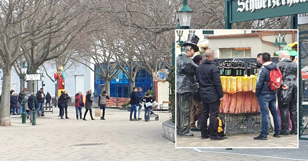 Vor diesem beliebten Wiener Lokal wurde am Montag Schlange gestanden.