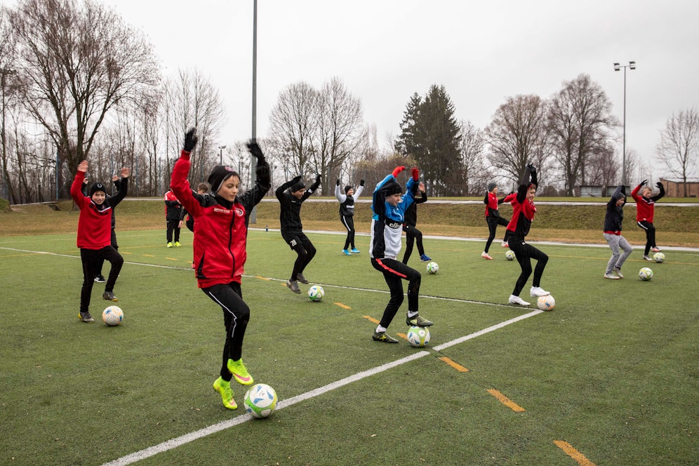 Endlich wieder Training heißt es für die U14 des Sk St. Magdalena.