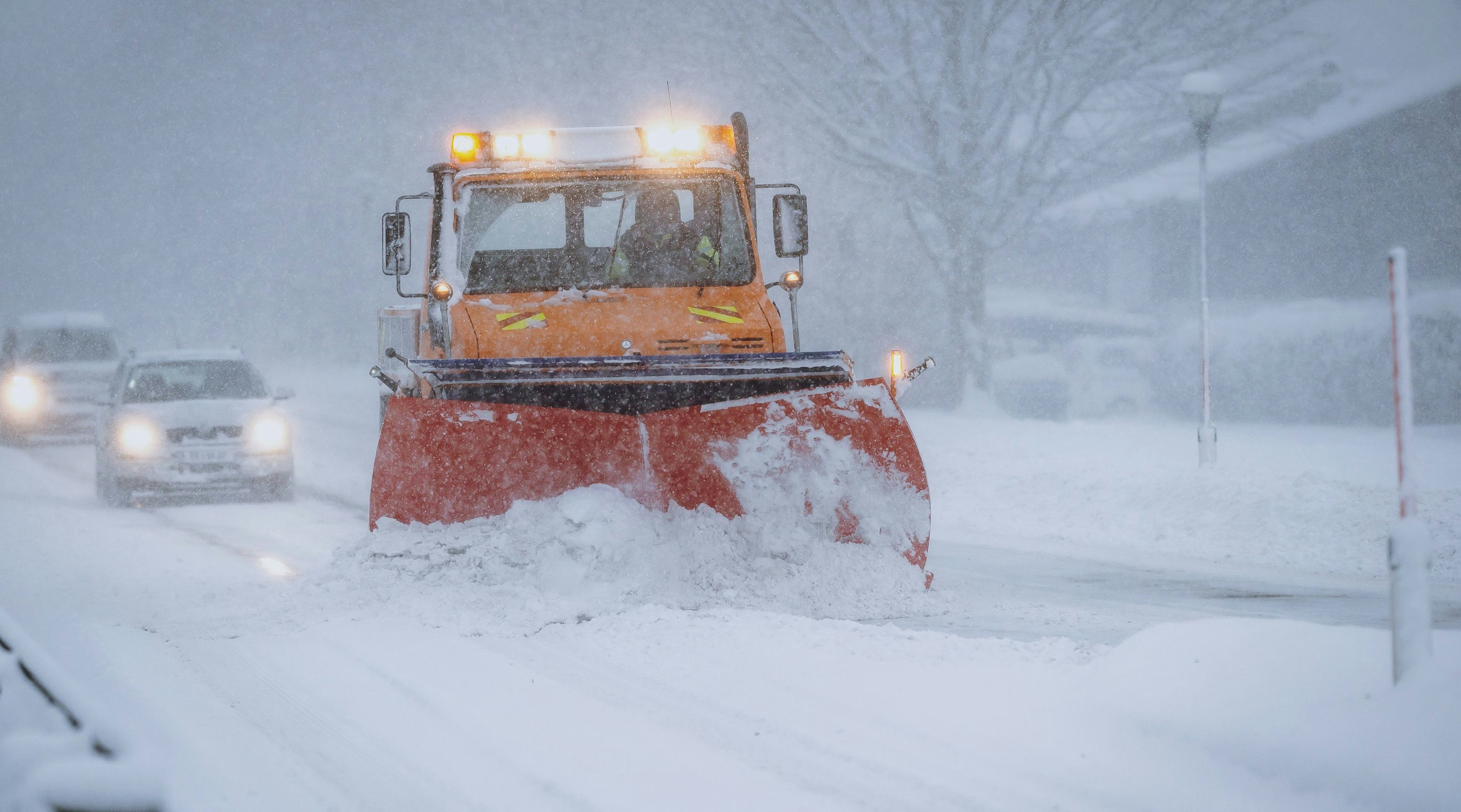 Heftiger Schneefall in Österreich. Archivbild