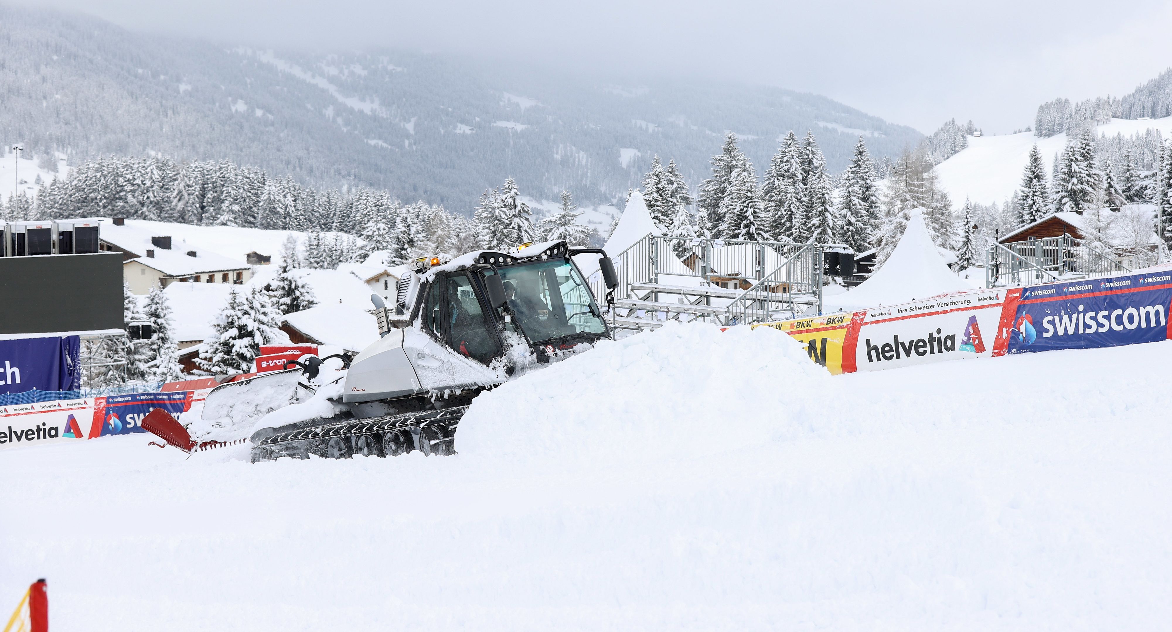 Der Schnee ist im Skisport Fluch und Segen.