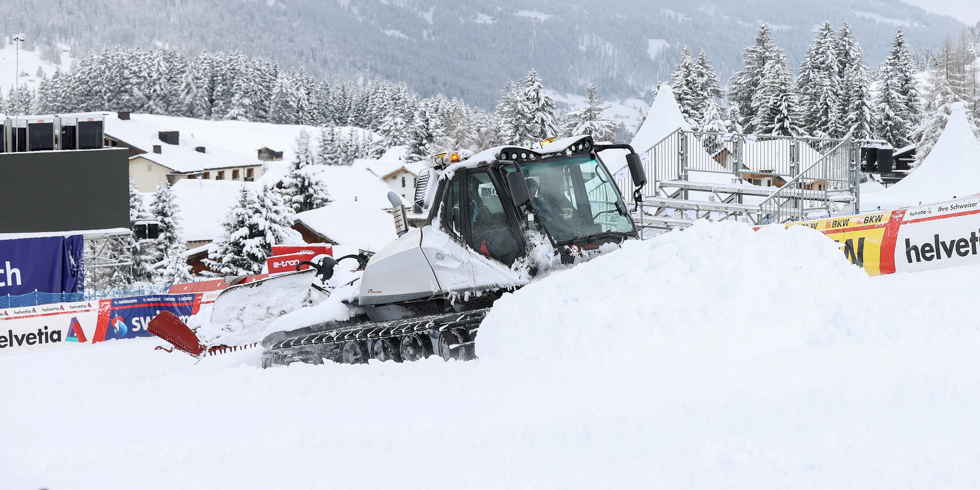 Der Schnee ist im Skisport Fluch und Segen.