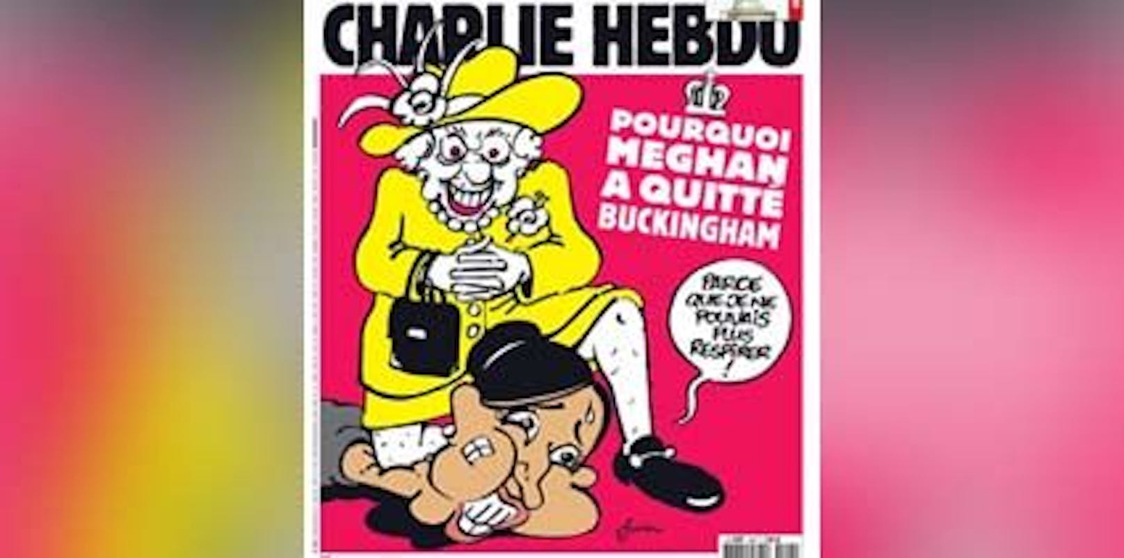 Neuer "Charlie Hebdo"-Cartoon zeigt Meghan und Queen