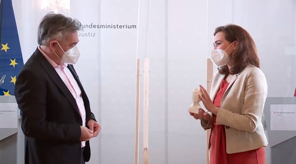 Zadic bedankte sich bei Kogler.