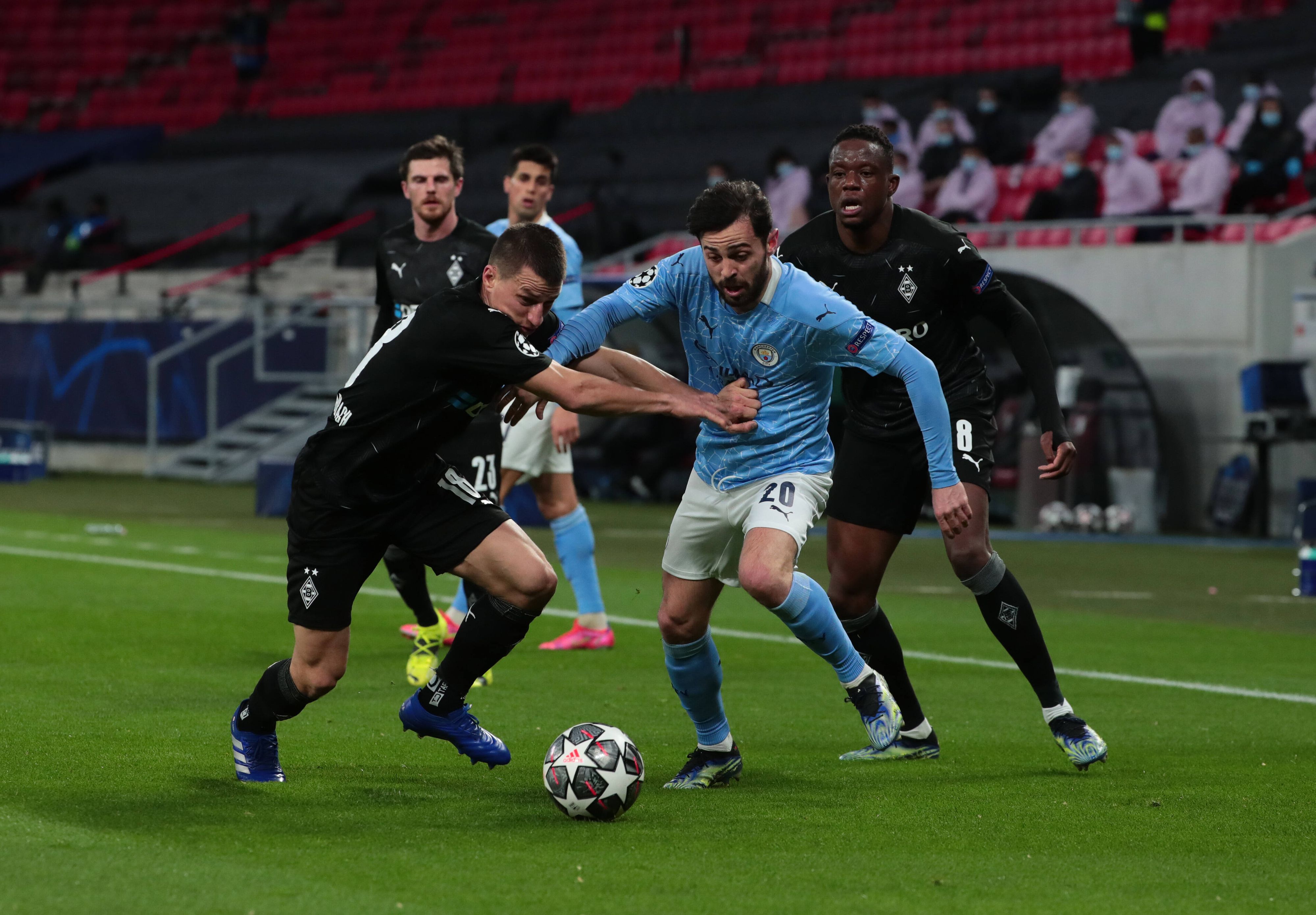 Stefan Laioner gegen Manchester City. 