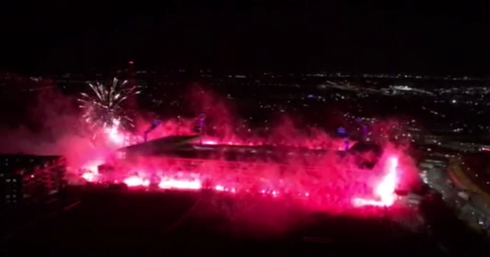 Das Feuerwerk am Montag war eindrucksvoll, aber leider nicht erlaubt.