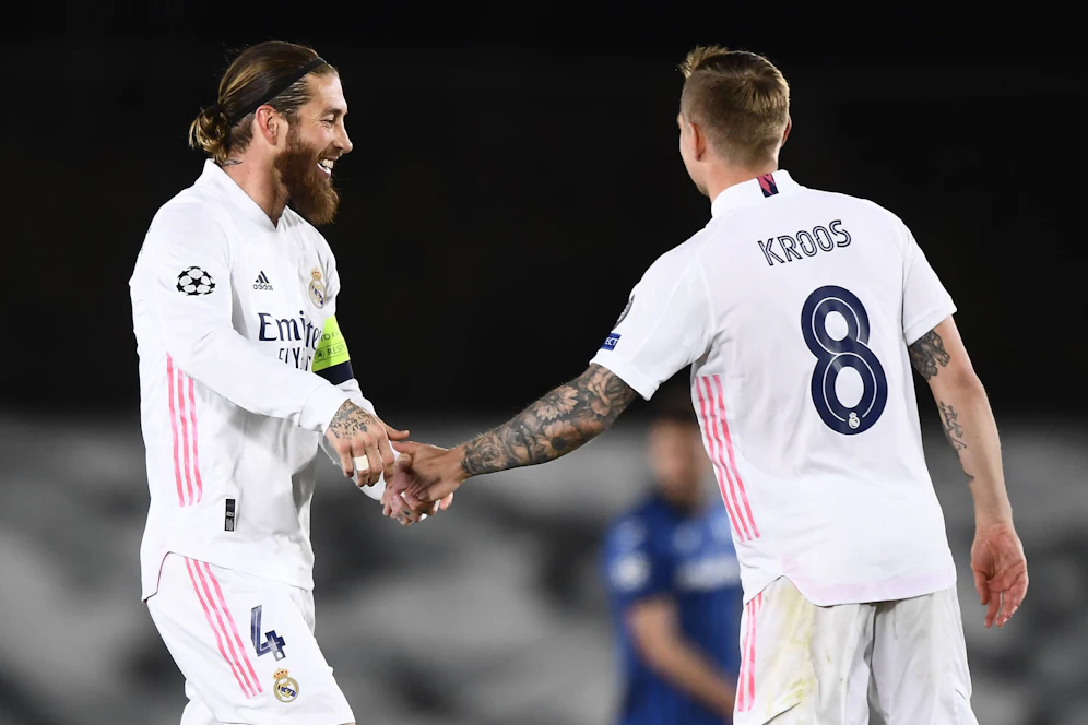 Sergio Ramos bejubelt seinen Treffer. 