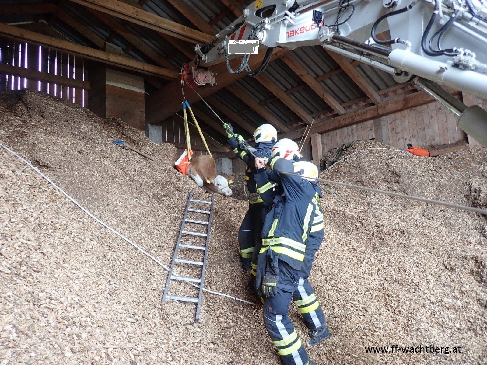 Die Florianis im Einsatz.