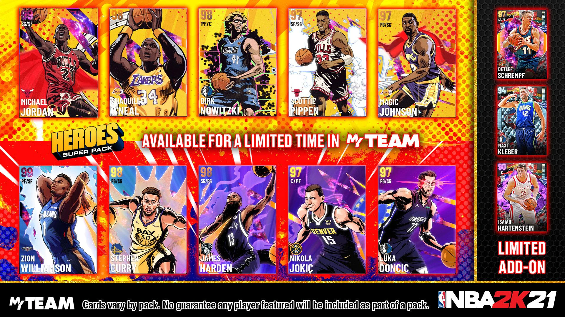 "NBA 2K21": Hero Super Pack mit deutschen NBA-Spielern.