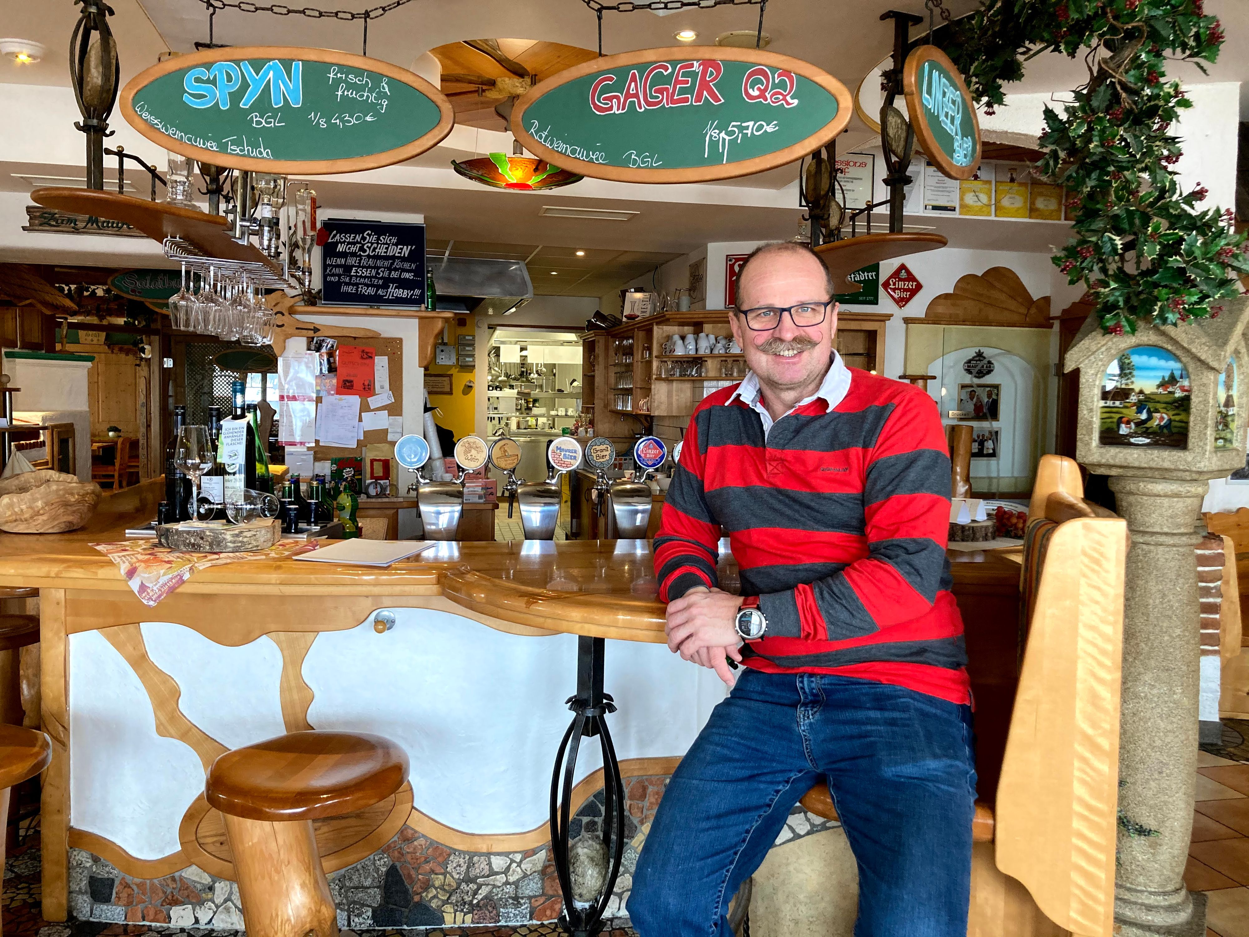 Günter Maurer, der Wirt vom Maurerwirt in Kirchschlag.